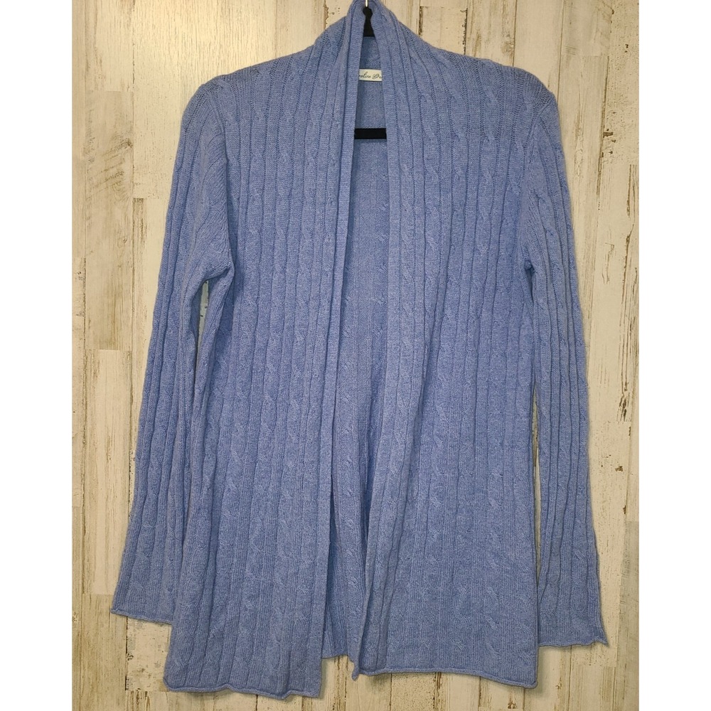 Caroline Grace size S Sweater 100% cashmere Open Cardigan